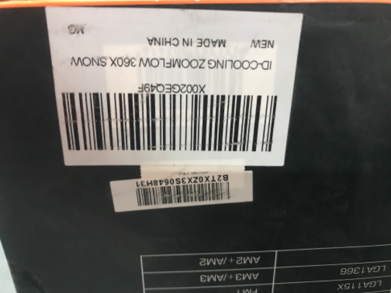 Photo 4 of ID-COOLING ZOOMFLOW 240X ARGB CPU Water Cooler 5V Addressable RGB AIO Cooler 240mm CPU Liquid Cooler 2X120mm RGB Fan, Intel 115X/1200/2066, AMD AM4/AM5 240mm Radiator ZOOMFLOW 240X ARGB, SNOW EDITION