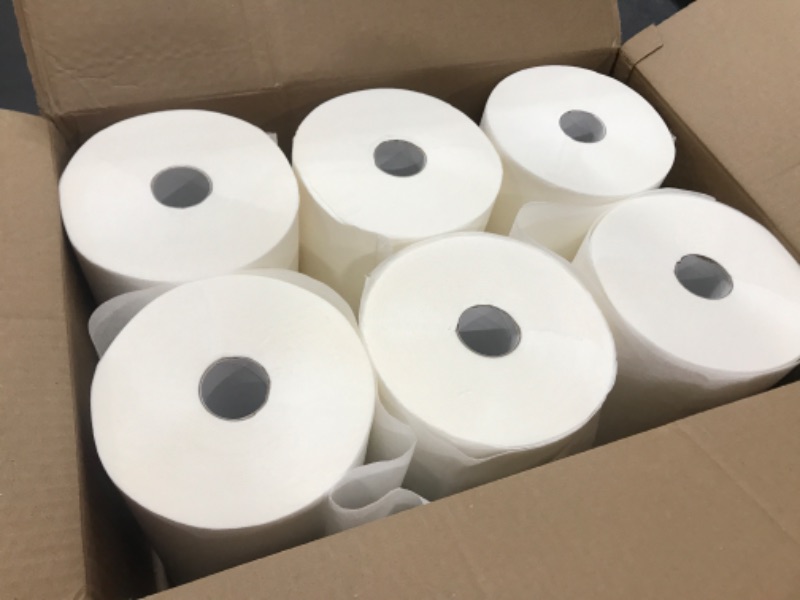 Photo 1 of High Capacity (Tad) Paper Towels - Hand Towels 10 Inch Wide Rolls (6 Rolls) Premium Quality Fits Touchless Automatic roll Towel Dispenser