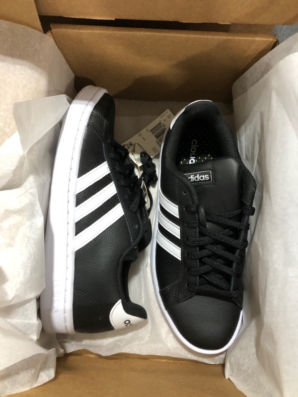 Photo 2 of adidas Men's Grand Court Sneaker 7 Black/White/White