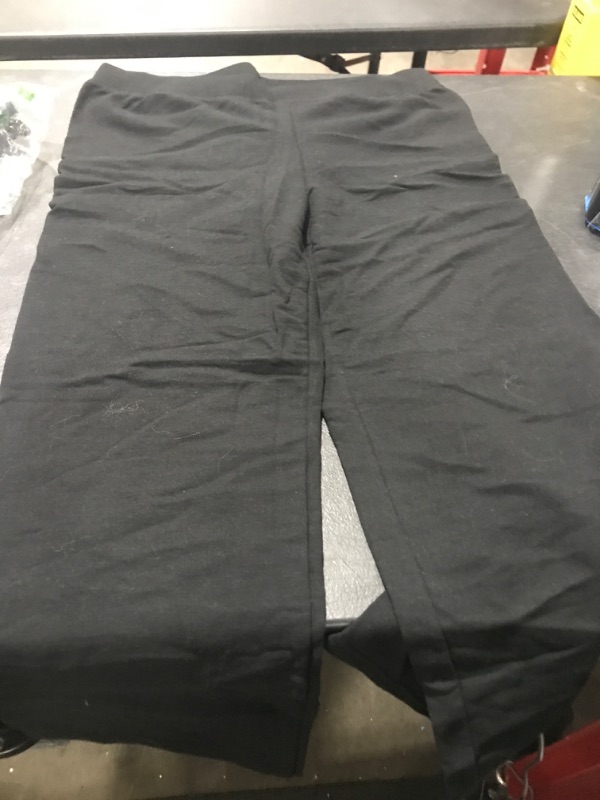 Photo 1 of Hanes Women's EcoSmart Petite Open Bottom Leg Sweatpants Large Ebony