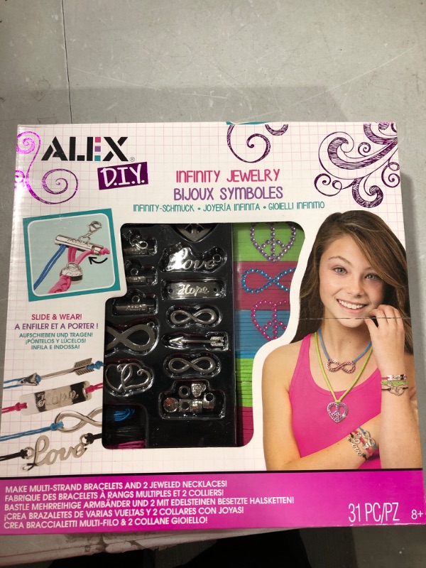 Photo 2 of Alex DIY Wear Infinity Jewelry Kids Art and Craft Activity