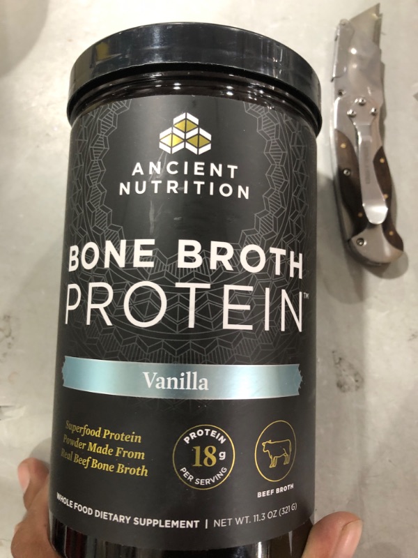 Photo 2 of Ancient Nutrition Bone Broth Protein Powder, Salted Caramel, 19g Protein per Serving, Beef, Supports Healthy Skin, Gut Health, Joint Supplement, Gluten Free, Paleo and Keto Friendly, 20 Servings Salted Caramel (Beef) 20 Servings (Pack of 1)