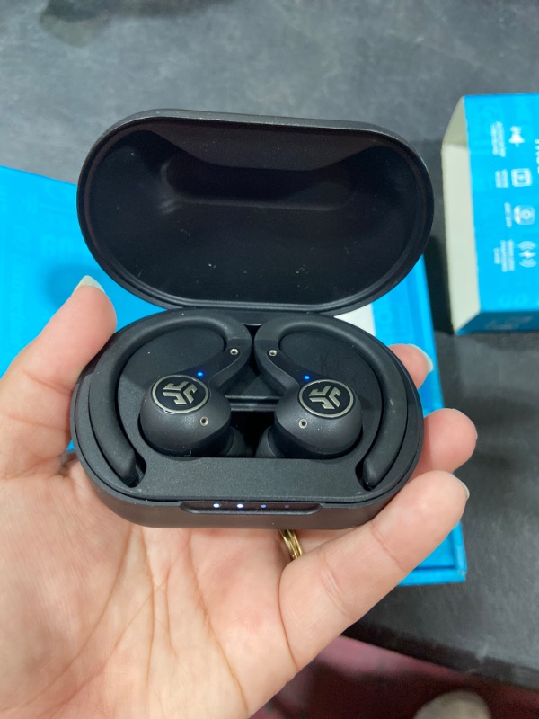 Photo 2 of JLab Epic Air Sport ANC True Wireless Bluetooth 5 Earbuds | Headphones for Working Out | IP66 Sweatproof | 15-Hour Battery Life, 55-Hour Charging Case | Music Controls | 3 EQ Sound Settings