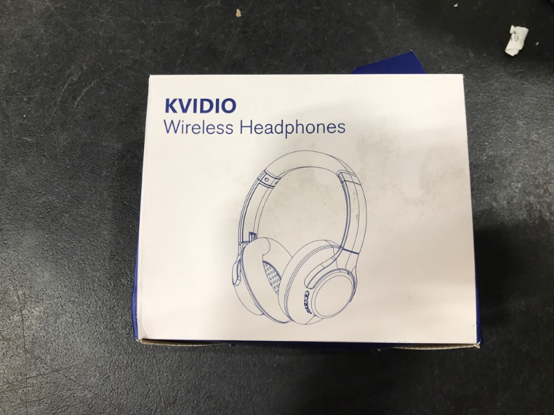 Photo 2 of KVIDIO [Updated] Bluetooth Headphones Over Ear, 65 Hours Playtime Wireless Headphones with Microphone,Foldable Lightweight Headset with Deep Bass,HiFi Stereo Sound for Travel Work Laptop PC Cellphone