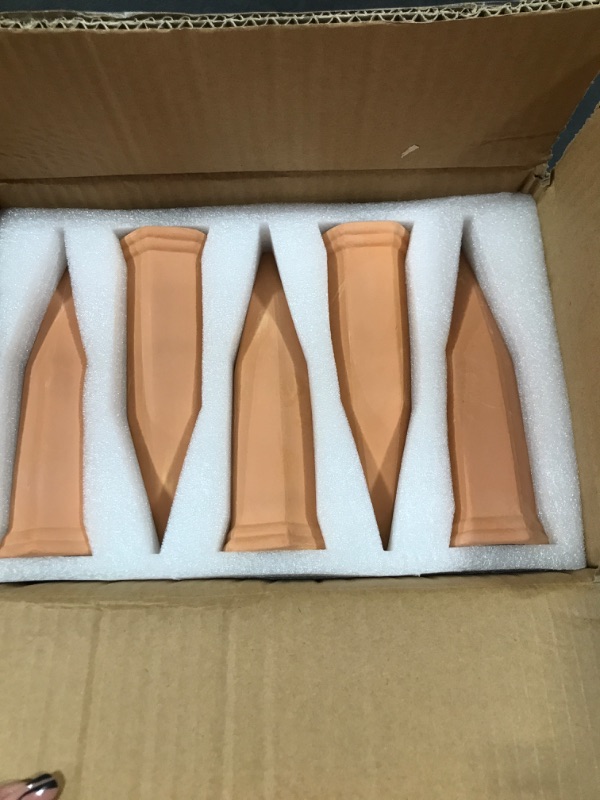 Photo 2 of 10pcs Terracotta Watering Spikes - Automatic Self Watering Stakes, Plant Watering Devices for Wine Bottles Recycled Bottles, Clay Plant Garden Waterers for Vacations https://a.co/d/fd330XD