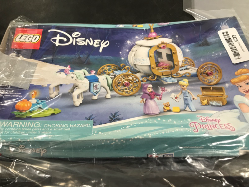 Photo 2 of LEGO Disney Cinderella’s Royal Carriage 43192; Creative Building Kit That Makes a Great Gift, New 2021 (237 Pieces)