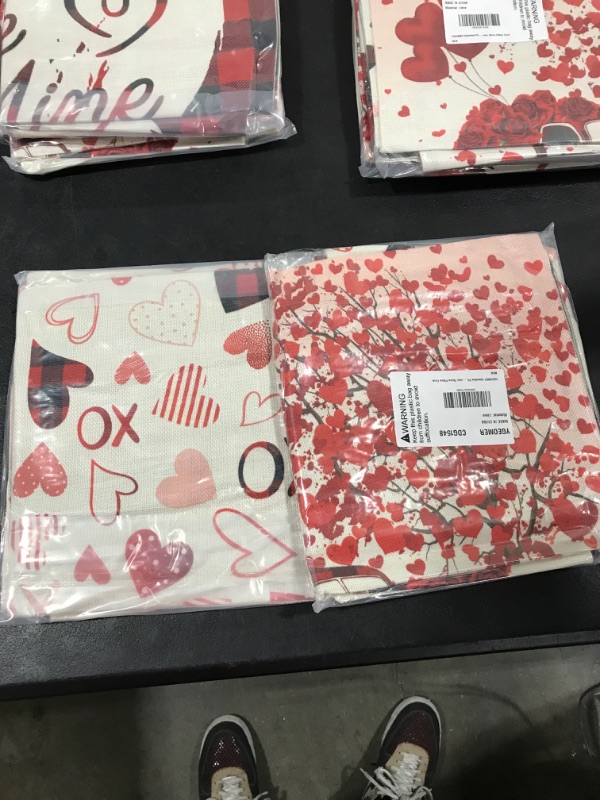 Photo 3 of 2 PACKS OF 4 Valentine Pillow Covers 18×18 Inch