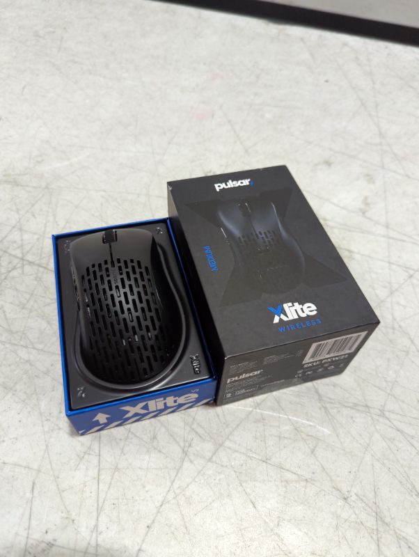 Photo 1 of Pulsar Gaming Gears - Xlite V2 Mini Wireless Ultralight (55 g) High Performance Super Light and Fast Ergonomic Gaming Mouse 2.4Ghz 1ms 20000 DPI Optical Sensor PAW3370 (Mini, Wireless, Black) Black Mini