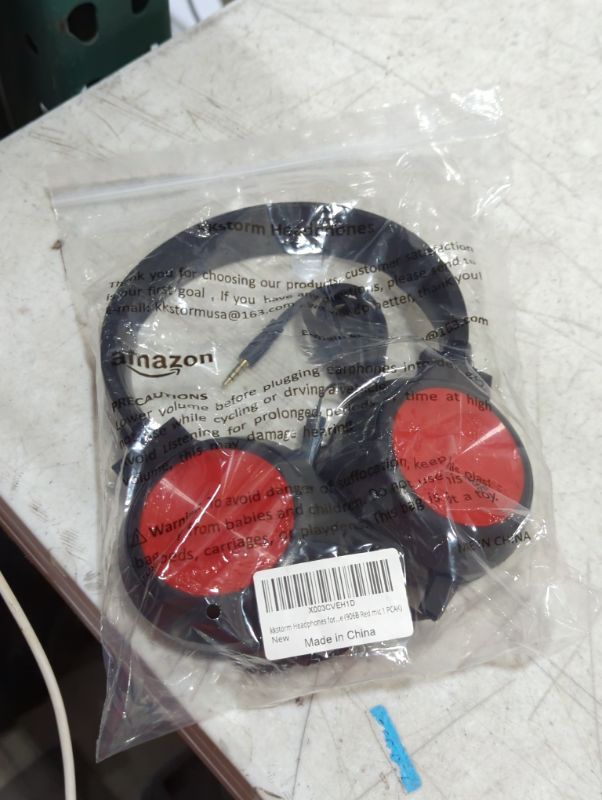 Photo 1 of kkstorm Headphones for Kids for School: Video conferencing Headset with Microphone Wired Headset with Microphone for Laptop headsets for Computer with Microphone (906B Red mic 1 PCAK)
