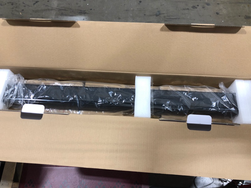 Photo 1 of Monoprice SB-200SW Premium Slim Soundbar with Wireless Subwoofer HDMI ARC, Bluetooth, Optical, and Coax Inputs Black