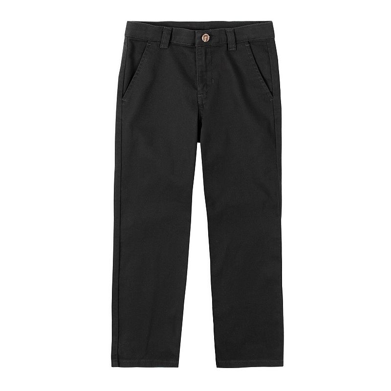 Photo 1 of "STILL HAS TAGS" Boys 4-20 IZOD Flat Front Comfort Waistband Pants in Regular, Slim & Husky, Boy's, Size: 12, Black
