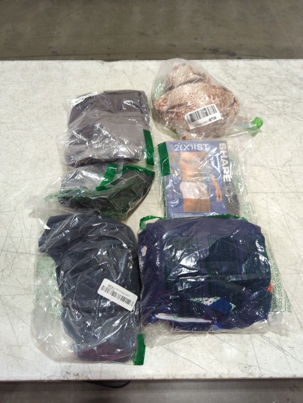 Photo 1 of 6PCS OF clothes, new & used, Men's, women's, kids & babies mixed sizes. Some items may be damaged