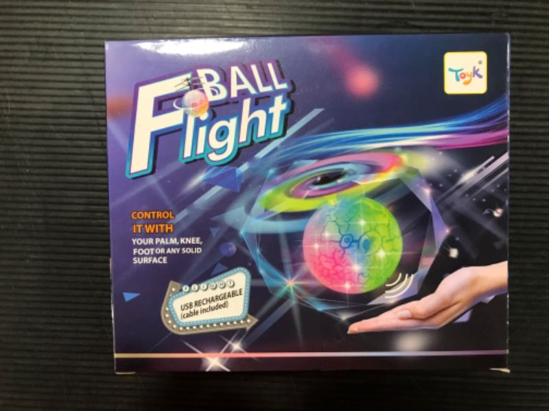 Photo 2 of Flying Toy Ball Infrared Induction RC Flying Toy Built-in LED Light Disco Helicopter Shining Colorful Flying Drone Indoor and Outdoor Games Toys for 3 4 5 6 7 8 9 10 Year Old Boys and Girls