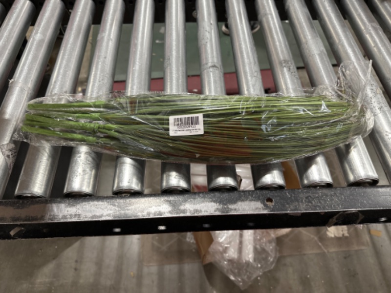 Photo 1 of 27" Artificial Plants Onion Grass Greenery Faux Fake Shrubs Plant Flowers Wheat Grass for House Home Indoor Outdoor Office Room Gardening Indoor Décor 6 Pack