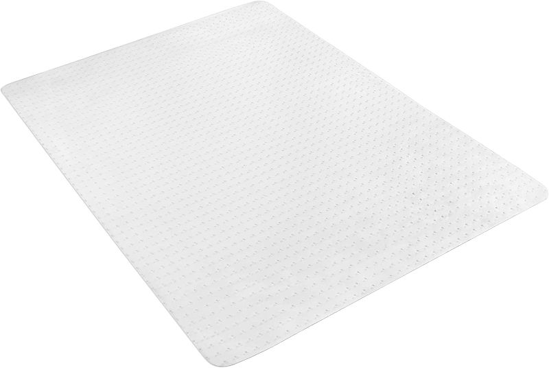 Photo 1 of Office Chair Mat for Carpet - Heavy Duty, Thick Clear Desk Chair Mat with Lip - Easy Roll Anti Slip Durable Carpet Protector for Desk Chair - 48 x 60 Inches
