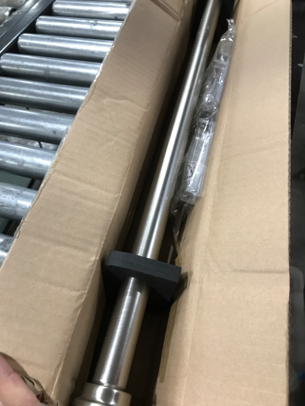 Photo 1 of 2 Pack Curtain Rods,1 Inch Curtain rods for Windows 28 to 48 Inches , Hanging Curtain Rod & Wall Mount with Brackets Heavy Duty Rod ,End Cap Single Rod,Brushed Nickel Brushed Nickel 28-48 inches