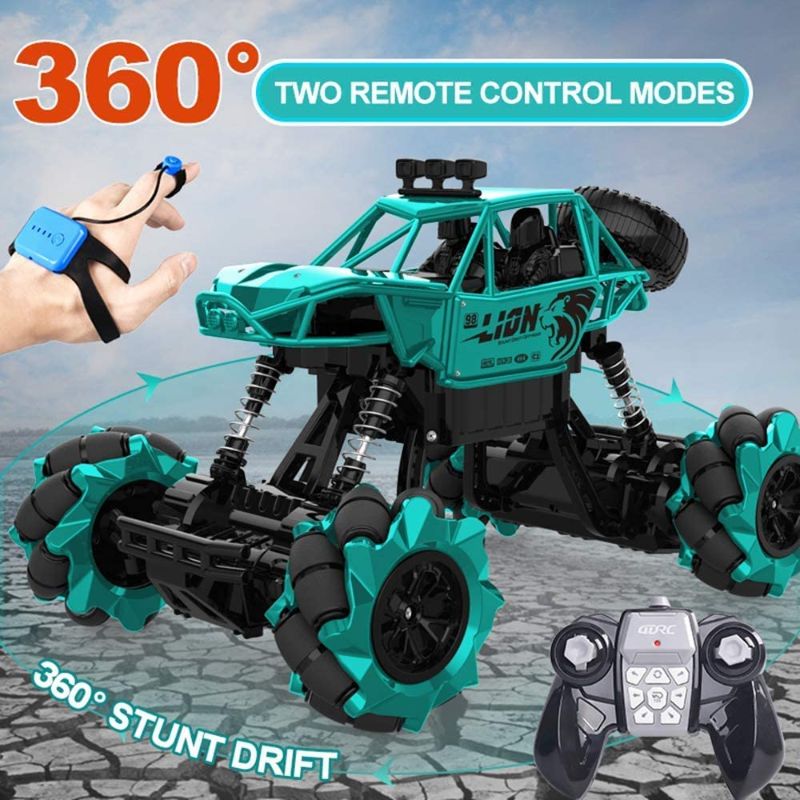 Photo 2 of 4DRC Remote Control Car,C3 Alloy Drift RC Car,4WD 2.4G Gesture Remote Control Monster Truck,All Terrain Off Road Climb Electric Hobby Kids Toy,Drift 360° Spins Stunt Car for Teens Adults 