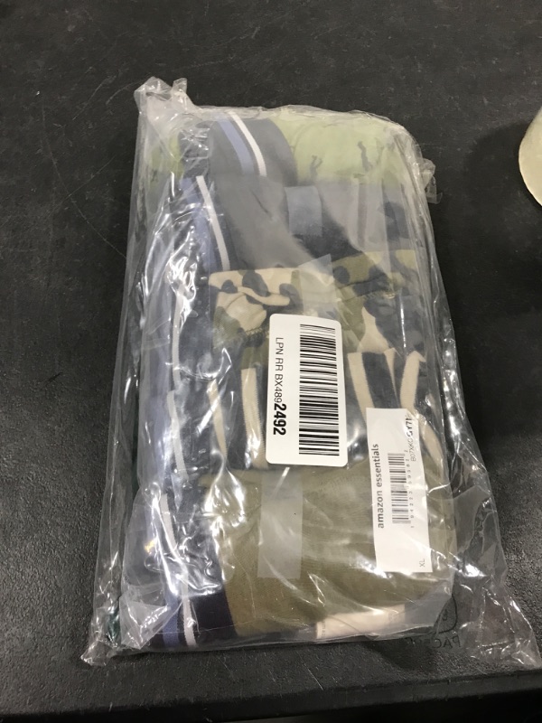 Photo 1 of Amazon Essentials Men's Tag-Free Boxer Briefs, Pack of 5 X-Large Camo Print