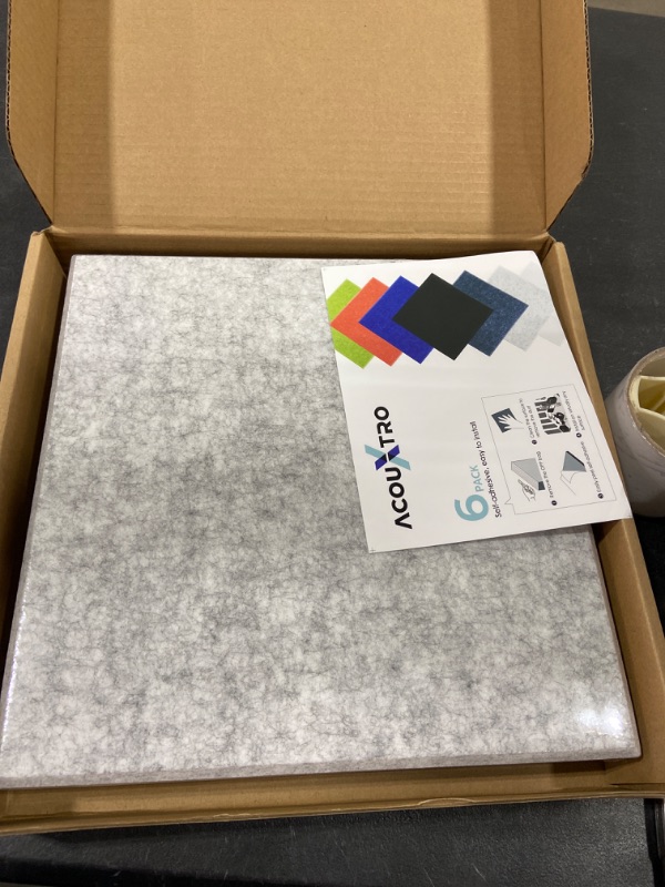 Photo 1 of 6 Pack Soundproof Wall Panels, 12"x12"x0.4" Self Adhesive Acoustic Panels, High Density Sound Insulation Panels, Noise Cancelling Wall Panels for Bedroom,Studio,Gaming Room,Sound Deadening Wall panels 6 Pack-Square Sesame GREY