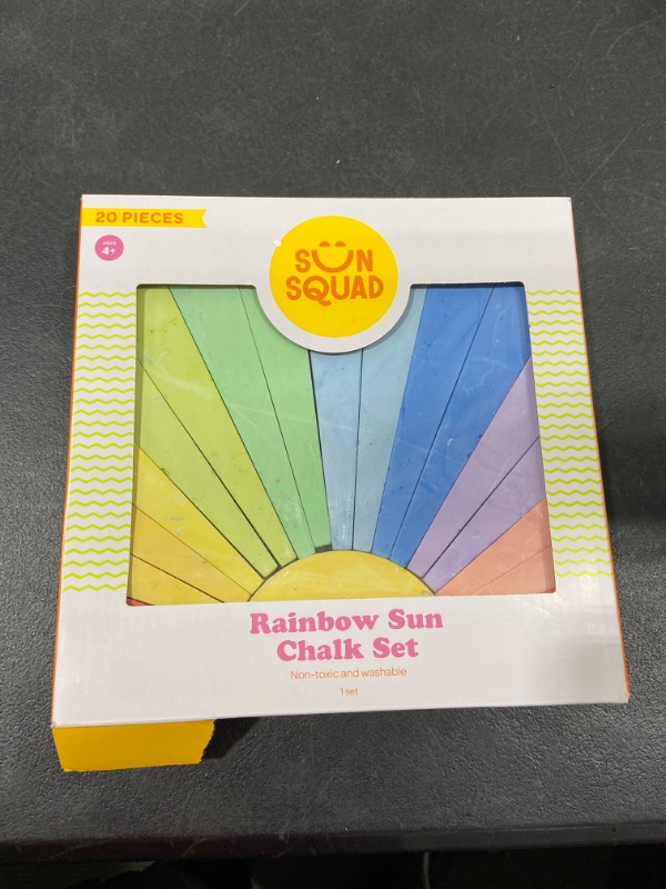 Photo 1 of 20pc Sidewalk Rainbow Sun Chalk - Sun Squad