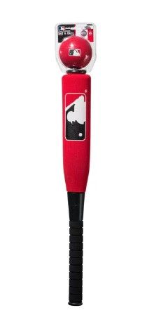 Photo 1 of Franklin Sports MLB Oversized Foam Baseball Bat and Ball Set, Red
