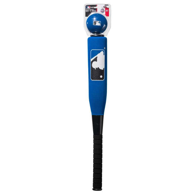 Photo 1 of Franklin Sports MLB Oversized Foam Baseball Bat and Ball Set, Blue
