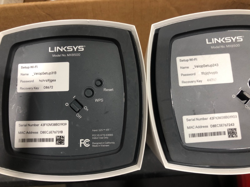 Photo 4 of Linksys MX8502 Atlas WiFi 6E Router Home WiFi Mesh System, Tri-Band, 6,000 Sq. ft Coverage, 130+ Devices, Replaces Routers and Extenders, Gaming & Streaming, Speeds up to (AX8400) 8.4Gbps - 2PK WIFI 6E 6000 Sq. ft - 130+ Devices