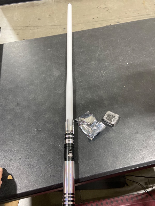 Photo 1 of ARTSABER Pro Dueling Lightsaber | Heavy-Duty Light Saber | FX Sword Aluminum Hilt Heavy-Duty Duel Blade | Motion Swing Rechargable Toy for Adults & Kids | 11 RBG Colors 9 Custom Sounds | Black Hammer