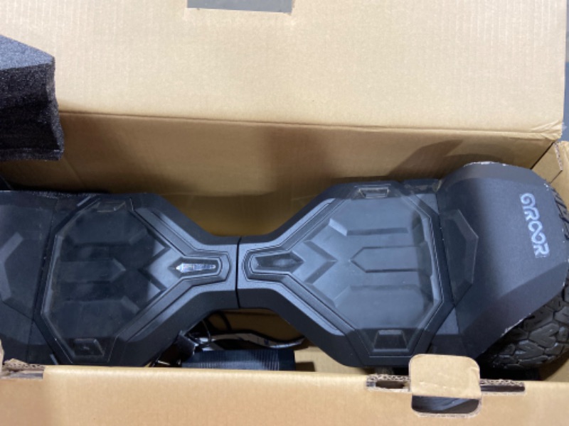 Photo 1 of Gyroor Warrior 8.5 inch All Terrain Off Road Hoverboard with Bluetooth Speakers and LED Lights, UL2272 Certified Self Balancing Scooter 1-black