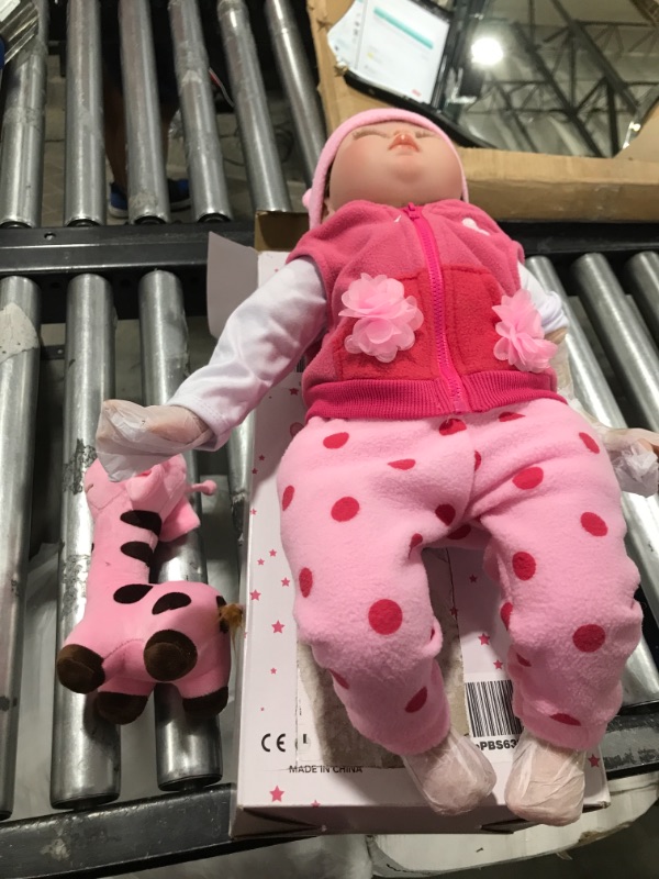 Photo 1 of CHAREX Reborn Baby Dolls - 22 inches Realistic Newborn Soft Vinyl Baby Dolls Toy for Kids Age 3+