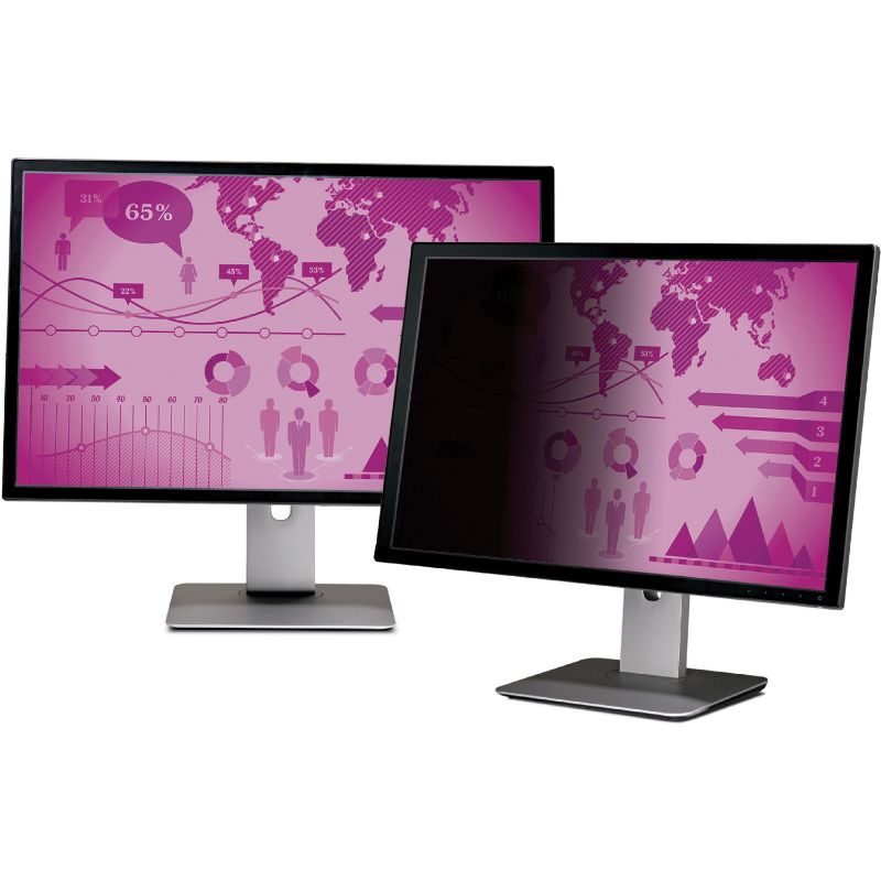 Photo 1 of 3M MMMHC240W1B High Clarity Privacy Filter for 24 in Monitors 16:10 HC240W1B Black Glossy
