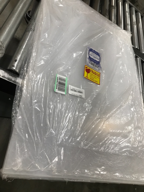 Photo 2 of (2 Pack) 1/8" Thick Clear Acrylic Sheets - 24" x 36" Pre-Cut Plexiglass Sheets for Craft Projects, Signs, Sneeze Guard, and More - Cut with Laser, Power Saw, or Hand Tools 24 Inchx36 Inch Clear (2-pack?