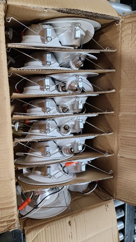 Photo 2 of Sunco Lighting 16 Pack 5/6 Inch LED Can Lights Retrofit Recessed Lighting, Selectable 2700K/3000K/3500K/4000K/5000K Dimmable, Baffle Trim, 13W=75W, 965 LM, Replacement Conversion Kit, UL Energy Star 5 CCT in One (2700K, 3000K, 3500K, 4000K, 5000K) 5/6 inc