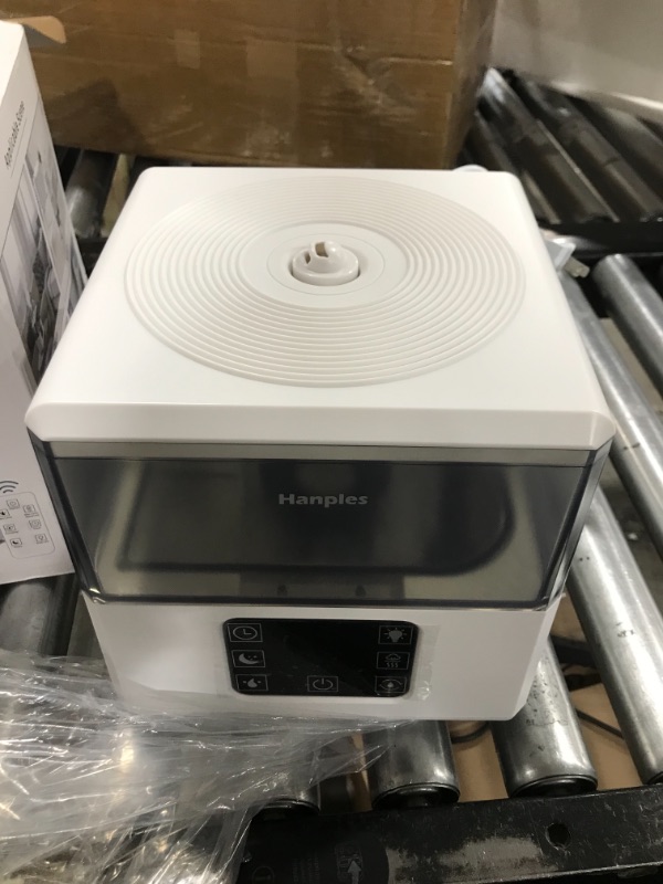 Photo 2 of [2023 Upgraded] Hanples Advanced Humidifiers for Bedroom Large Living Room, 1.6 Gal/6L Top Fill Cool Warm Mist with Aroma Diffuser, Ultrasonic Quiet Sleep Mode Humidifier for Baby Plant Up to 60 Hours White