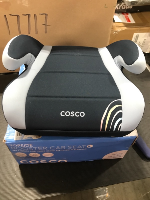 Photo 2 of Cosco Topside Backless Booster Car Seat, Lightweight 40-100 lbs, Rainbow