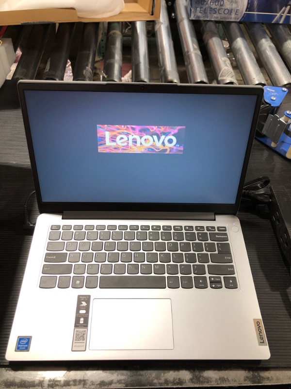 Photo 3 of Lenovo IdeaPad Business Laptop, 14.0" HD Micro-Edge Display, Intel 4-Core Pentium N5030 up to 3.1GHz, 4GB RAM, 128GB eMMC, USB-C, HDMI, SD Card Reader, WiFi, Webcam, SPS Wireless Mouse, Win 11 S Mode