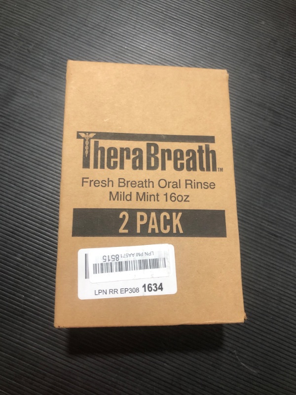 Photo 3 of TheraBreath Fresh Breath Dentist Formulated Oral Rinse, Mild Mint, 16 Ounce (Pack of 2)