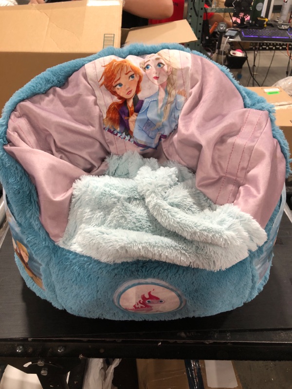 Photo 2 of Disney Frozen Cozee Fluffy Chair by Delta Children, Toddler Size (for Kids Up to 6 Years Old)
