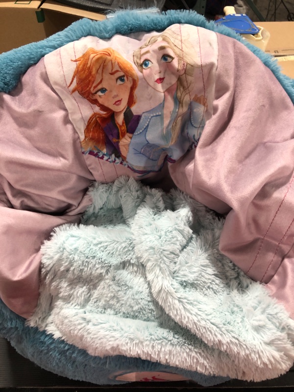 Photo 3 of Disney Frozen Cozee Fluffy Chair by Delta Children, Toddler Size (for Kids Up to 6 Years Old)
