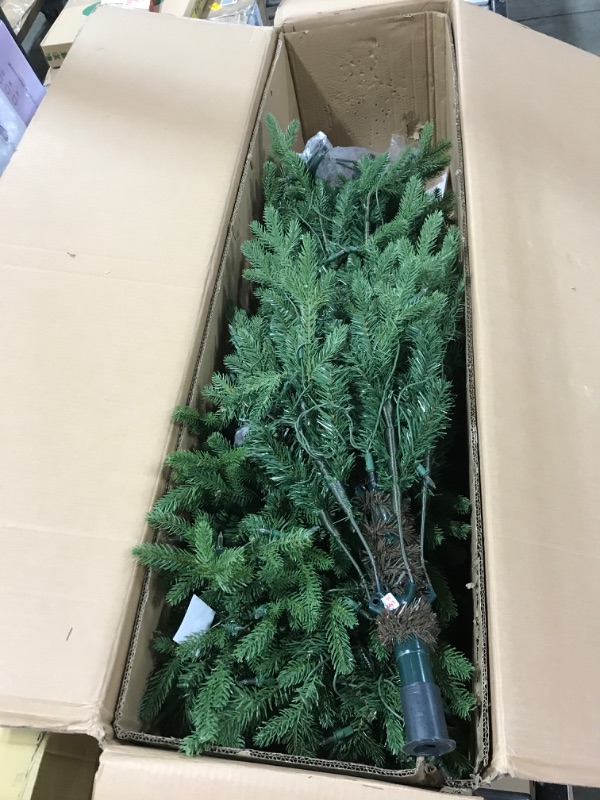 Photo 2 of 6 Ft Premium Christmas Tree with 1200 Tips for Fullness - Artificial Canadian Fir Full Bodied Christmas Tree with Metal Stand, Lightweight and Easy to Assemble
