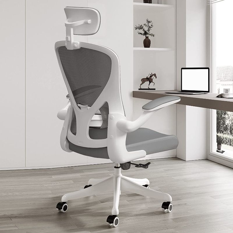 Photo 1 of SICHY AGE Ergonomic Office Chair Home Desk Office Chair with Adjustable Headrest & Cushion for Lumbar Support, High Back Computer Chair with Thickened Cushion Desk Chairs
