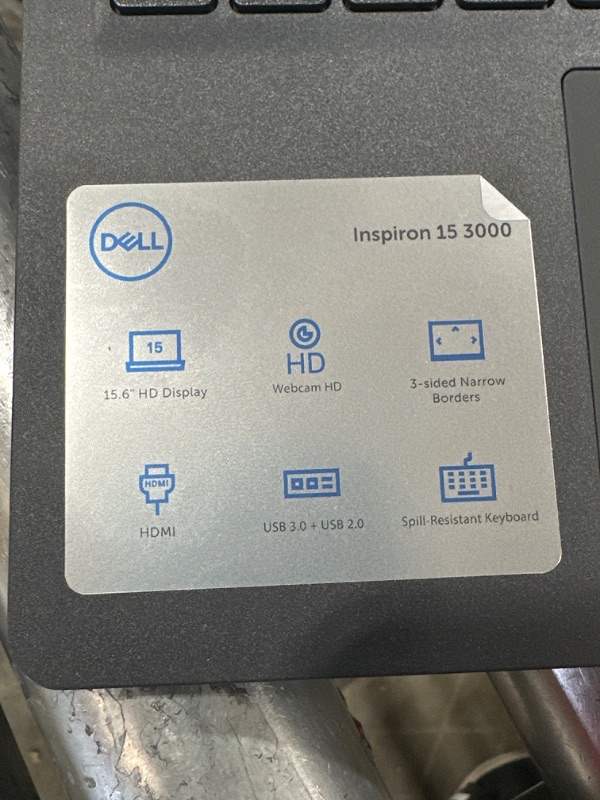 Photo 3 of Dell Inspiron 15 3000, 3511 15.6-inch FHD (1920 x 1080) Laptop 11th Gener ation Intel(R) Core(TM) i3-1115G4 Processor 8GB, 8Gx1, DDR4, 2666MHz 128GB M.2 PCIe NVMe Solid State Drive
