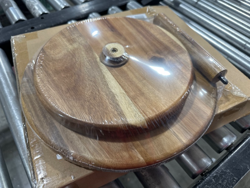 Photo 2 of 2 Tier Bamboo Lazy Susan Organizer for Kitchen,Turntable for Cabinet,Turntable Organizer for Cabinet Pantry Table Organization
