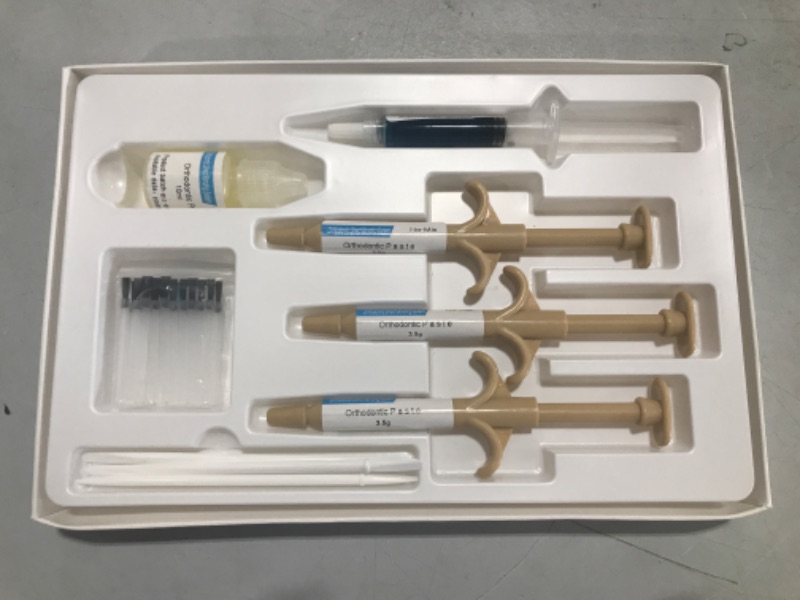 Photo 1 of Dental Orthodontic Bonding Brackets No mixing Adhesive Syringes Resin Paste 
