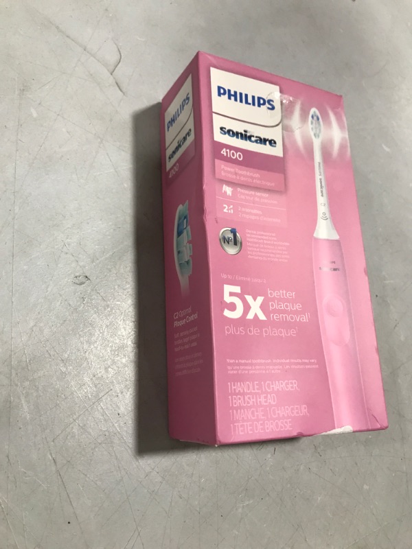 Photo 2 of Philips Sonicare ProtectiveClean 4100 Electric Rechargeable Toothbrush, Plaque Control, Pastel Pink