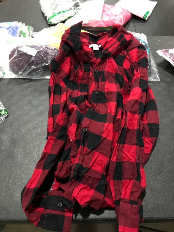 Photo 1 of XL RED AND BLACK FLANNEL 