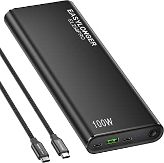 Photo 1 of EASYLONGER Dual USB C Laptop Power Bank, 100W 26800mAh Portable Laptop Charger Fast Charging PD QC 3.0 External Battery Pack for MacBook, Steam Deck, Dell, HP, Lenovo, iPad, iPhone, Samsung, etc
