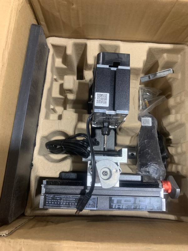 Photo 2 of 60W 12000RPM Mini Milling Machine Mini Metal Lathe DIY Miniature Milling Machine Miller Multifunction Worktable Power Milling Machines 100-240V