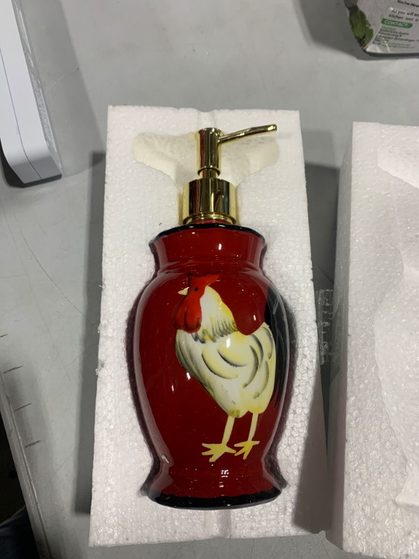 Photo 2 of ACK Rooster Soap Lotion Dispenser