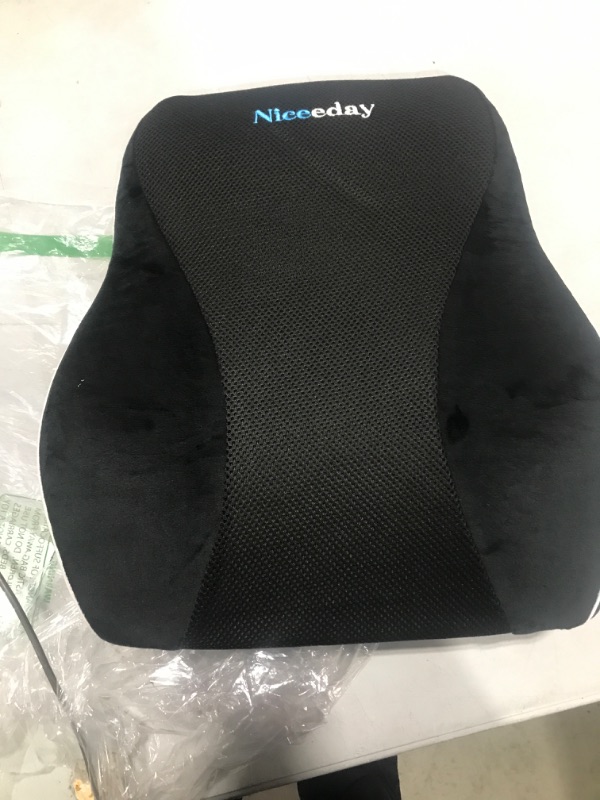 Photo 2 of Cooling Gel Lumbar Support Pillow for Office Chair 3D Updated Memory Foam Car Lumbar Pillow for Back Support Cooling Back Pillow for Chairs Lower Back Pain Relief Back Rest for Wheelchair Gaming Chair